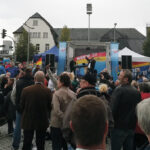 Veranstaltung der AfD auf dem Sonneberger Marktplatz